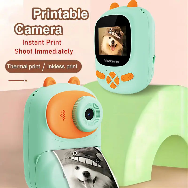Kids Instant Print Camera – 1080P Printable Camera for Boys & Girls Ages 3–12