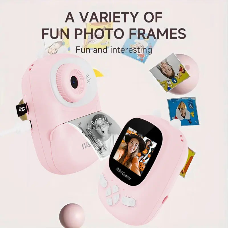 Kids Instant Print Camera – 1080P Printable Camera for Boys & Girls Ages 3–12
