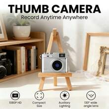 S150 Mini Retro Digital Camera – 1080P Pocket Camera with IPS Screen, LED Flash & Lanyard