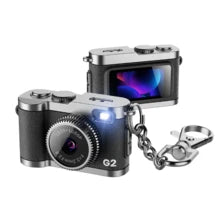 S150 Mini Retro Digital Camera – 1080P Pocket Camera with IPS Screen, LED Flash & Lanyard