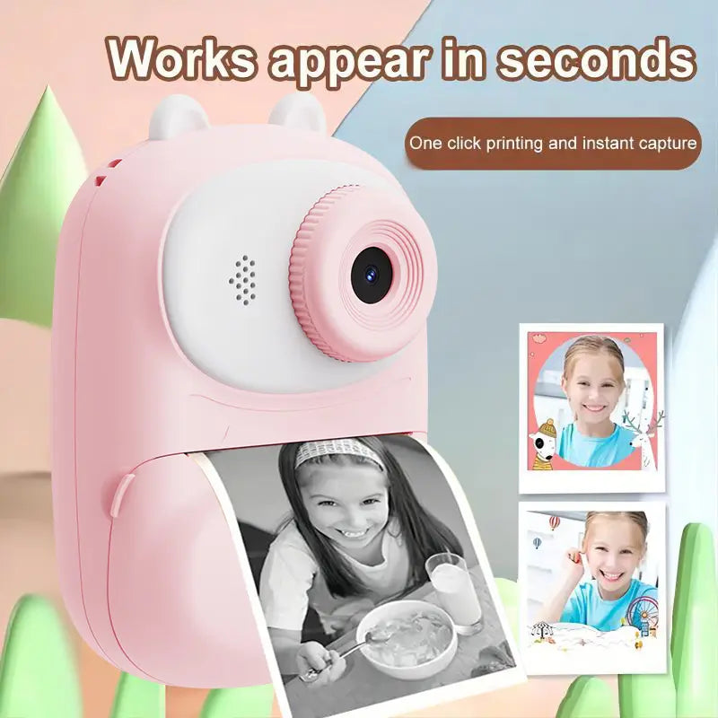 Kids Instant Print Camera – 1080P Printable Camera for Boys & Girls Ages 3–12